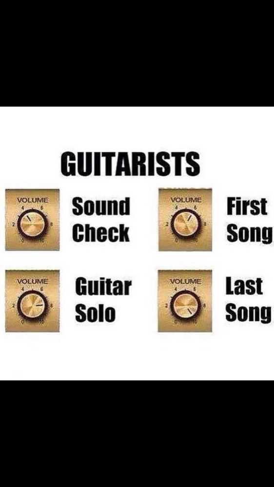You gotta love guitarists. #audiohumor