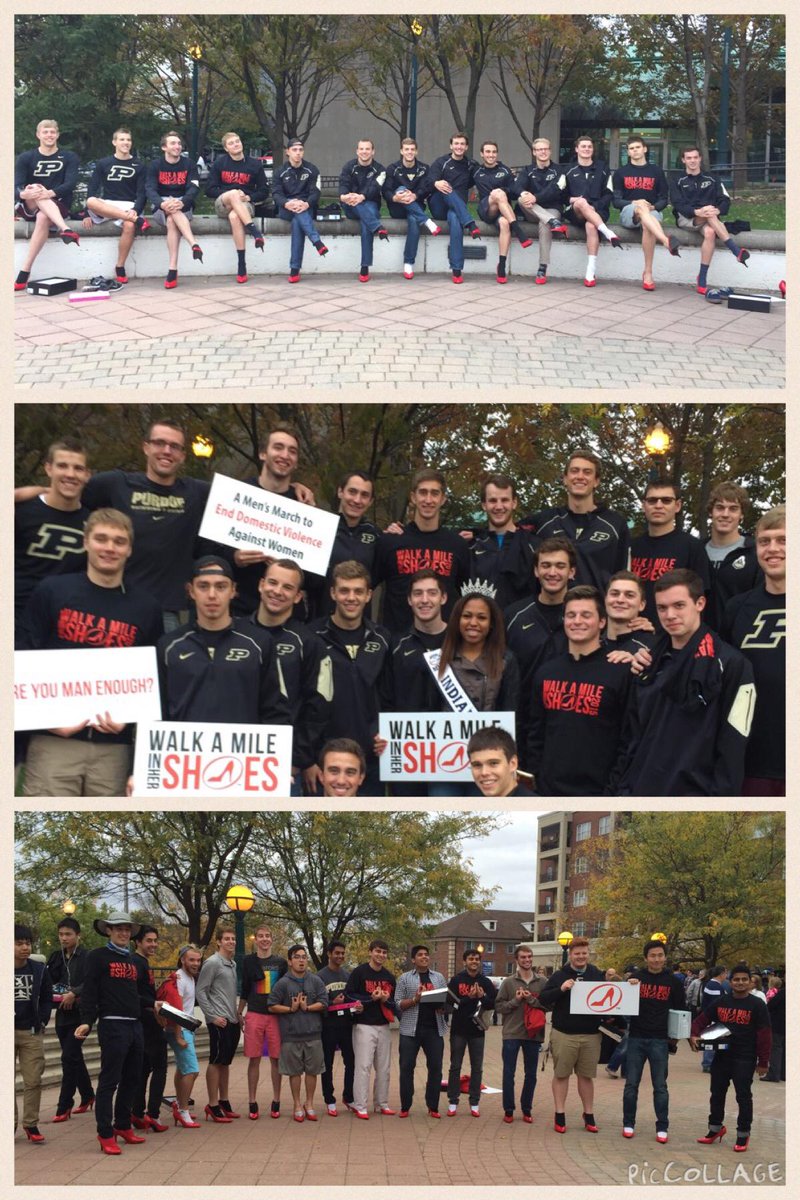 SB_ButlerCenter's tweet photo. RT @PurdueTitleIX "Big thx to the men of @CaryQuad &amp; @PurdueMSwimDive for walking a mile in her shoes!" http://t.co/Ndd10RrlDQ