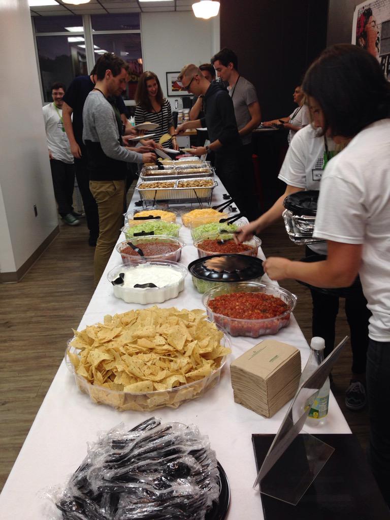 HackVT's tweet image. Thank you @Moes_HQ for sponsoring our dinner here at #HackVT2015! We are so excited to chomp down. #moessouthbtv