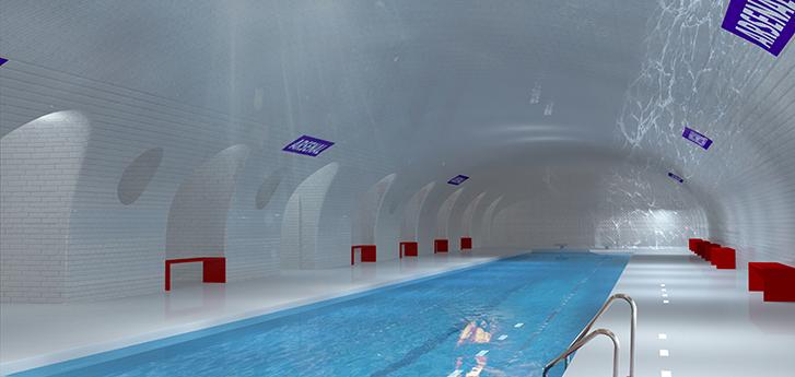 KaptanHindustan's tweet image. Some abandoned subways are being repurposed as swimming pools in Paris