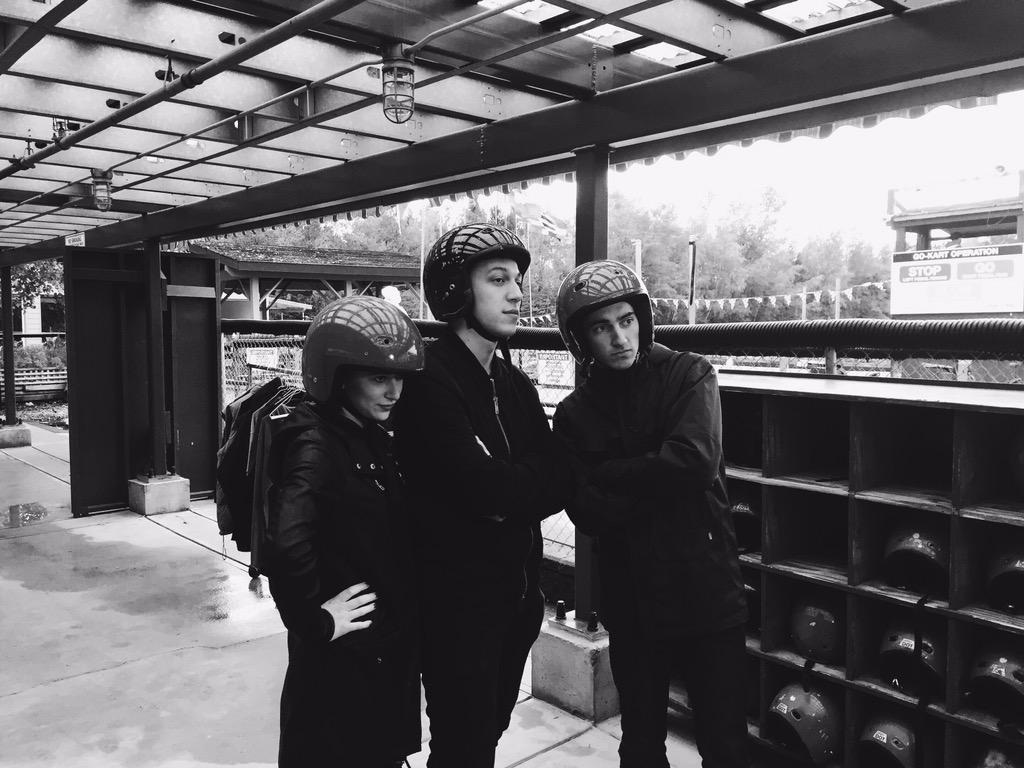 Derrival Go-Kart team feat. <a href="/redcandyisbest/">Katie Cowger</a> filling in for @derrivalshane Getting ready to take on <a href="/goodforgrapes/">Good For Grapes</a> ⇆