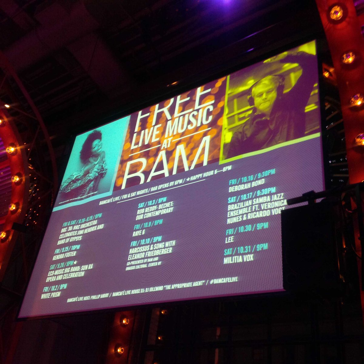 kfleye's tweet photo. So excited about this concert #Raye6 #BAMcafe #brooklyn #music http://t.co/feOiSjULYR