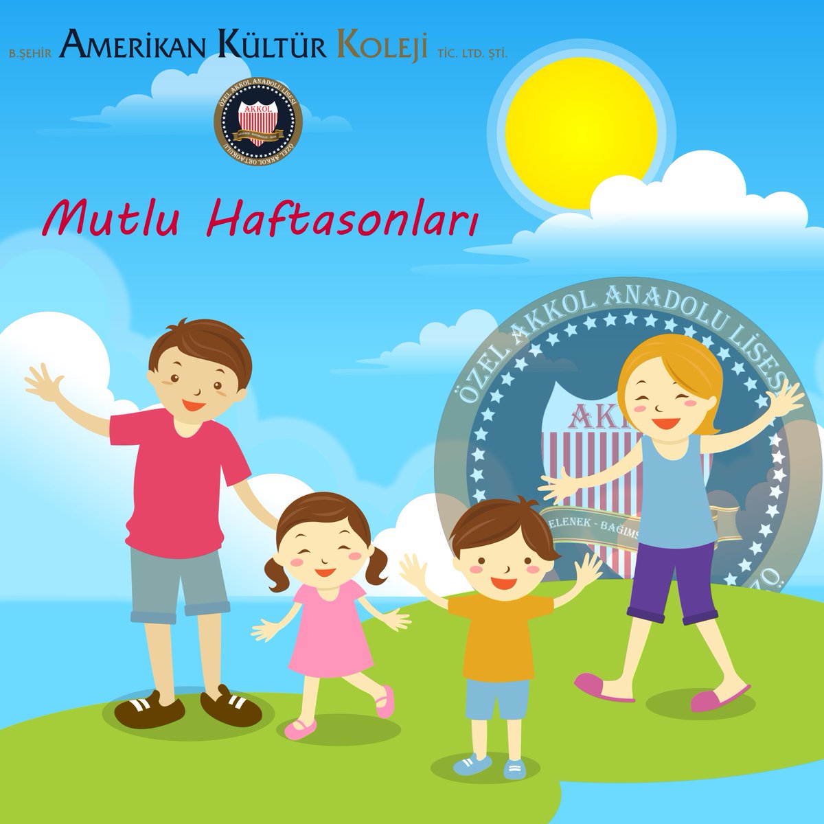 Amerikan Kültür Kolejleri Özel Akkol Anadolu Lisesi / Ortaokulu Mutlu Haftasonları diler :) #mutluhaftasonları