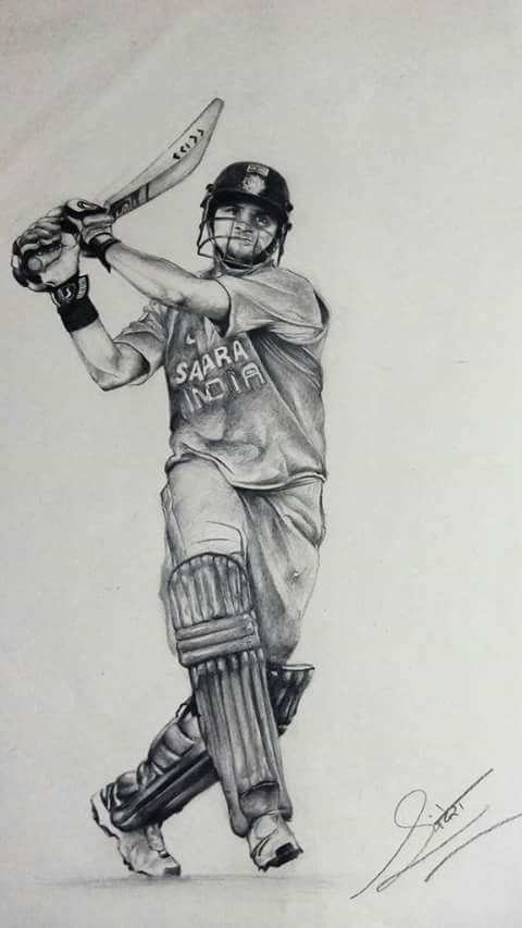 Sketch Of Cricket Batsman Expressing His Win Poster Player Play Vector,  Poster, Player, Play PNG and Vector with Transparent Background for Free  Download