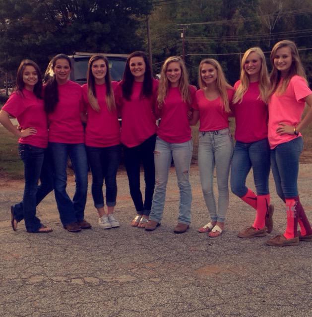mckenziejay07's tweet photo. Pink out ๐
#FowlerStrong #TeamKirk http://t.co/Dc6UvwLZFT