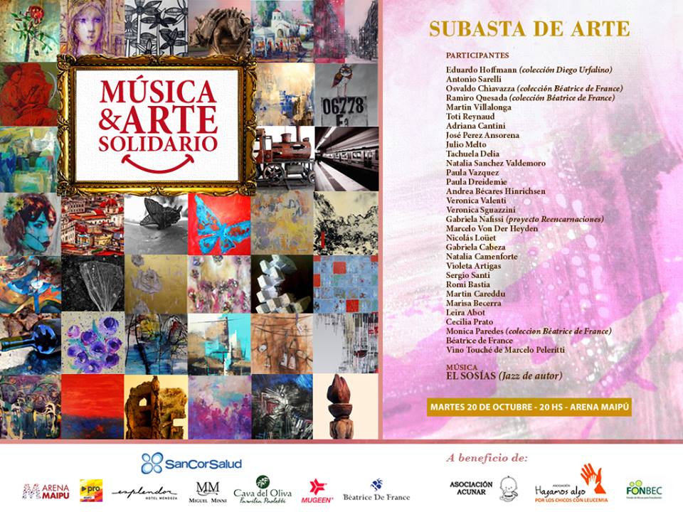 GRAN SUBASTA DE ARTE A BENEFICIO! SUMATE, ESTAMOS SUBASTANDO ON LINE
facebook.com/Subasta-Online…