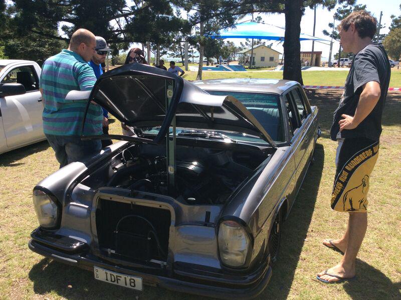 TestOneizms's tweet image. Winner of Best of Show. Jarred's Custom Mercedes. #wrongturncruise