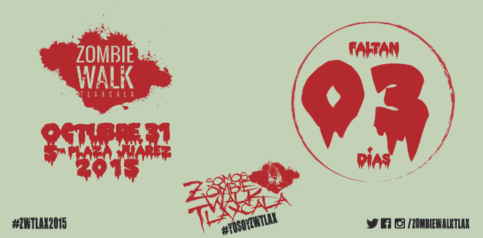 ZombieWalkTlax's tweet photo. ¡PRONTO "COMEREMOS CEREBROS"! ¡3 DÍAS PARA LA #ZWTLAX2015!
CEREBROOO...
#YOSOYZWTLAX / https://t.co/rwl0OnuZzC