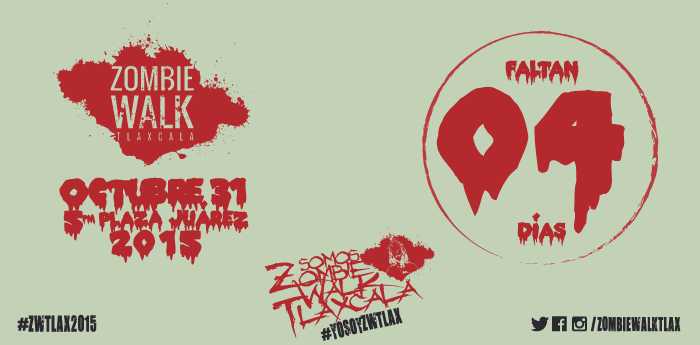ZombieWalkTlax's tweet photo. ¡SÓLO 4 DÍAS PARA LA #ZWTLAX2015!
CEREBROOO...
#YOSOYZWTLAX / https://t.co/uOKHUq3hi3
