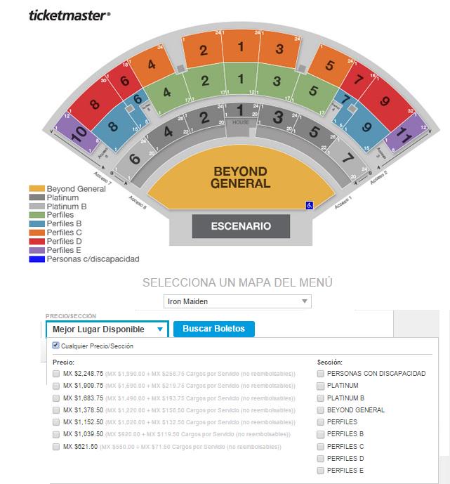 solometalyrock's tweet photo. Iron Maiden, Auditorio Banamex (Monterrey) 01/03/16 mapa y precios: http://t.co/Tj4FX3H7YI
