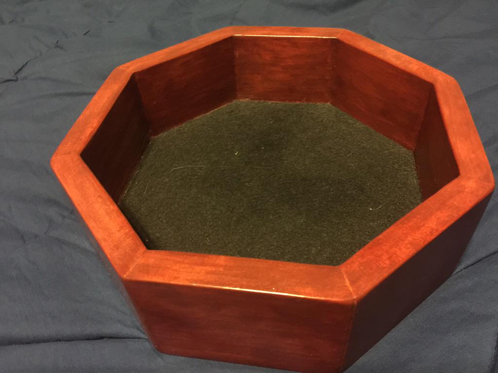Solid wood dice trays for sale!  Contact us for details!