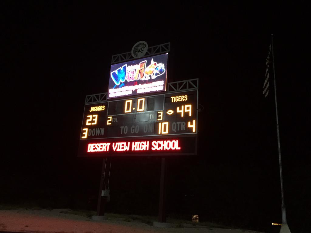 FINAL:#Marana beats host #DesertView 49-23 to improve to (4-3). #MARvsDV #azhs