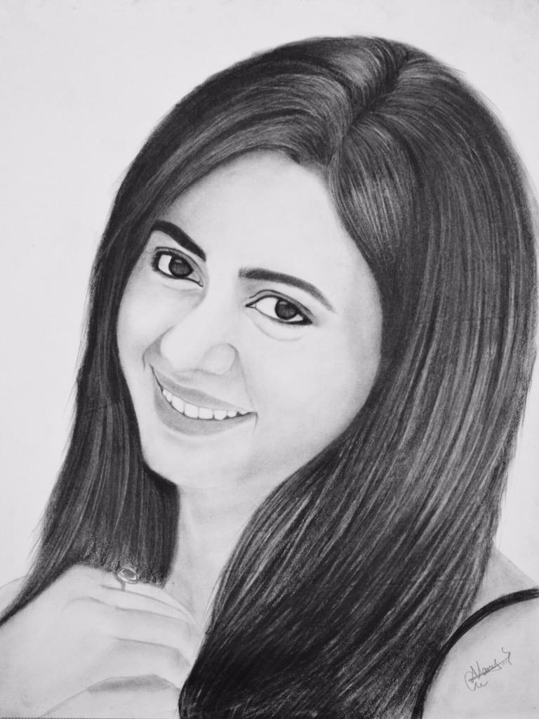  happy birthday Rakul Preet Singh pencil sketch by me 