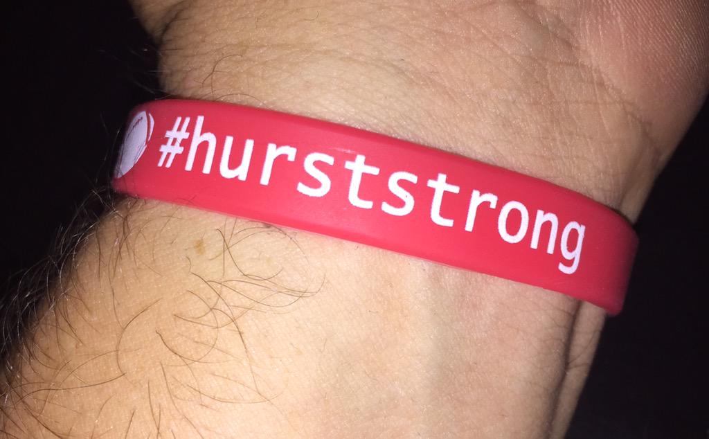 Westlake_Nation's tweet photo. Loving the new wristband. Thank you Coach Hurst. We miss you! #HurstStrong #GoChaps http://t.co/V90bmAN495