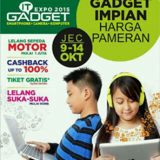 joanda_mj's tweet photo. Datang &amp; meriahkn pameran gadget it expo 2015, ada banyak lelang,sperti hardisk,hp juga motor.dll #GiEXPO #suluhmedia http://t.co/6cdkpMBbq3