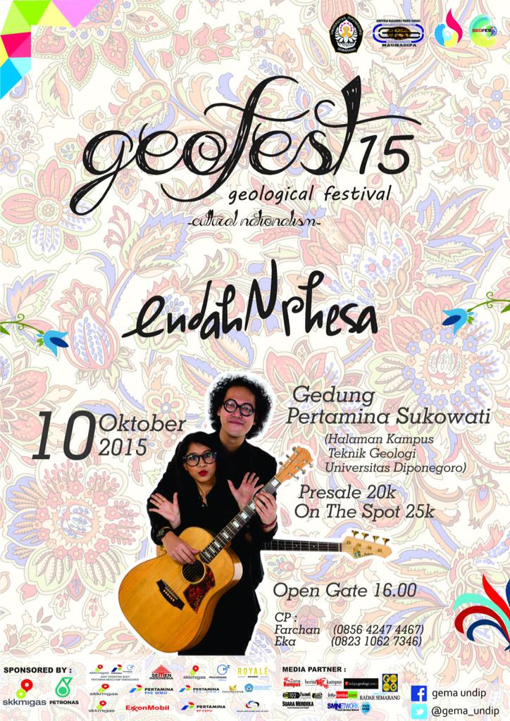 GEOFEST 2015. Sabtu 10/10. Gd. Pertamina Sukowati Semarang. 20.55 WIB. HTM 25k. <a href="/earMerch/">earMerch Official</a> AVAILABLE! <a href="/GEMA_undip/">GEMA 2016</a>