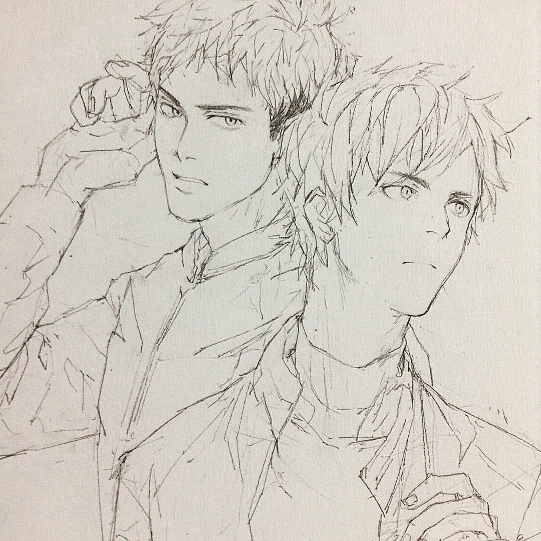 Jean and Eren as motorcycle racers? #進撃の巨人 #snk #aot 