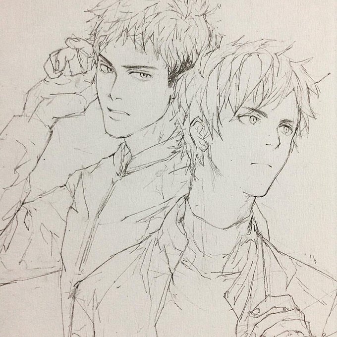 Jean and Eren as motorcycle racers? #進撃の巨人 #snk #aot 