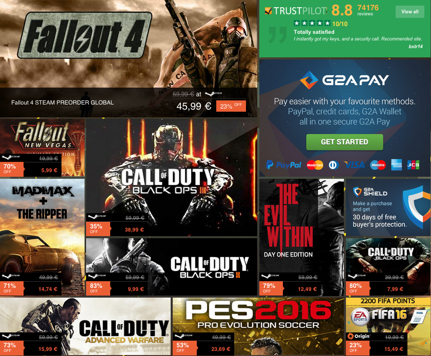 xbox_media's tweet photo. Vuelven las OFERTAS DEL FIN DE SEMANA de @G2A_com. ¡Descúbrelas todas aquí! ➤ https://t.co/rqQon1hqJV http://t.co/hrTNFEPK0g