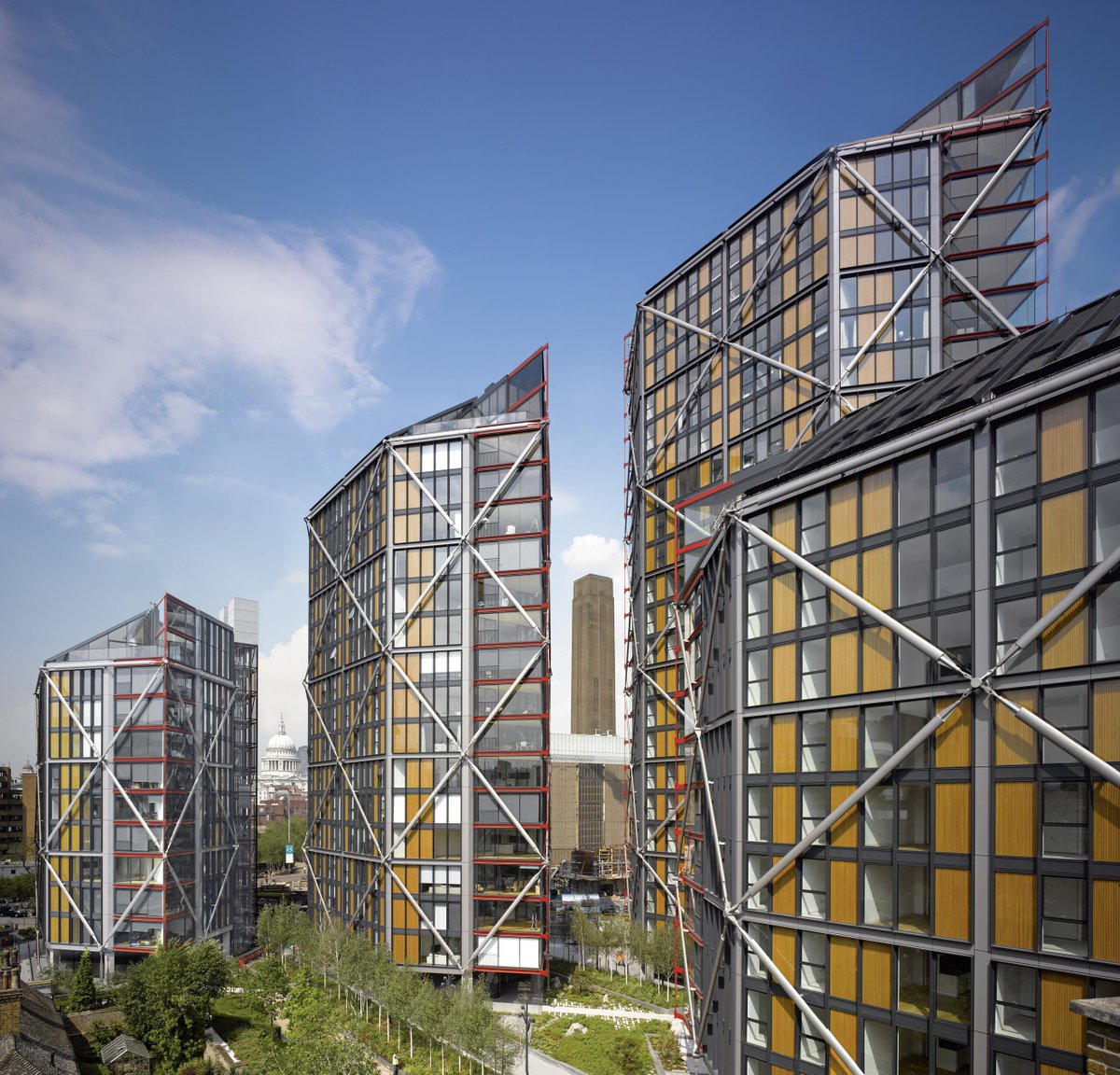 The tower blocks carefully shaped to allow maximum sunlight bbc.in/1R41G48  #StirlingPrize Photos <a href="/RIBA/">Royal Institute of British Architects</a>