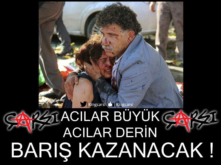 ACILAR BÜYÜK
ACILAR DERİN
BARIŞ KAZANACAKTIR ELBET....