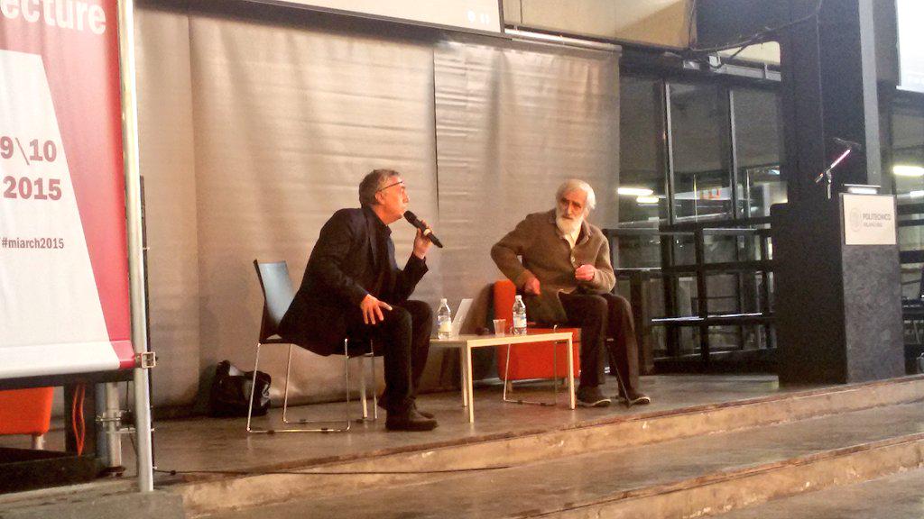 geocarignani's tweet photo. Enzo Mari: Everybody should project not to be projected. #miarch2015 http://t.co/BqUYvg2YUj
