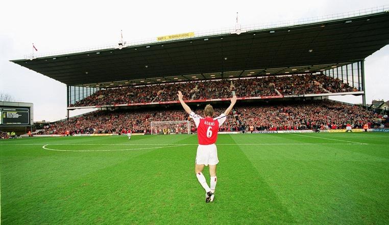 Tony Adams and the North Bank. Happy birthday to Mr Arsenal 