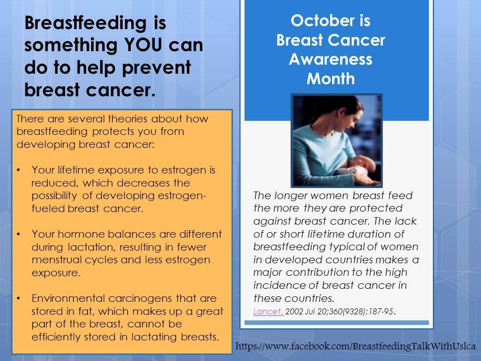 LaLecheLeagueUS's tweet photo. Mothers--the longer you #breastfeed, the bigger the gift to YOU. Breastfeeding reduces your risk of breast cancer. http://t.co/jArJWUznvA