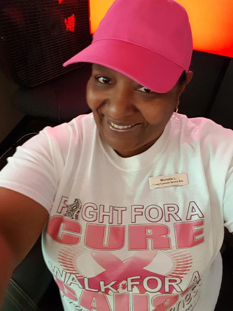 ABG_MSYCARES's tweet photo. Michelle supporting Breast Cancer🎀 @GoAvisBudget @LindseyGordon17 #abgGoesPink http://t.co/FESHFMSPQm