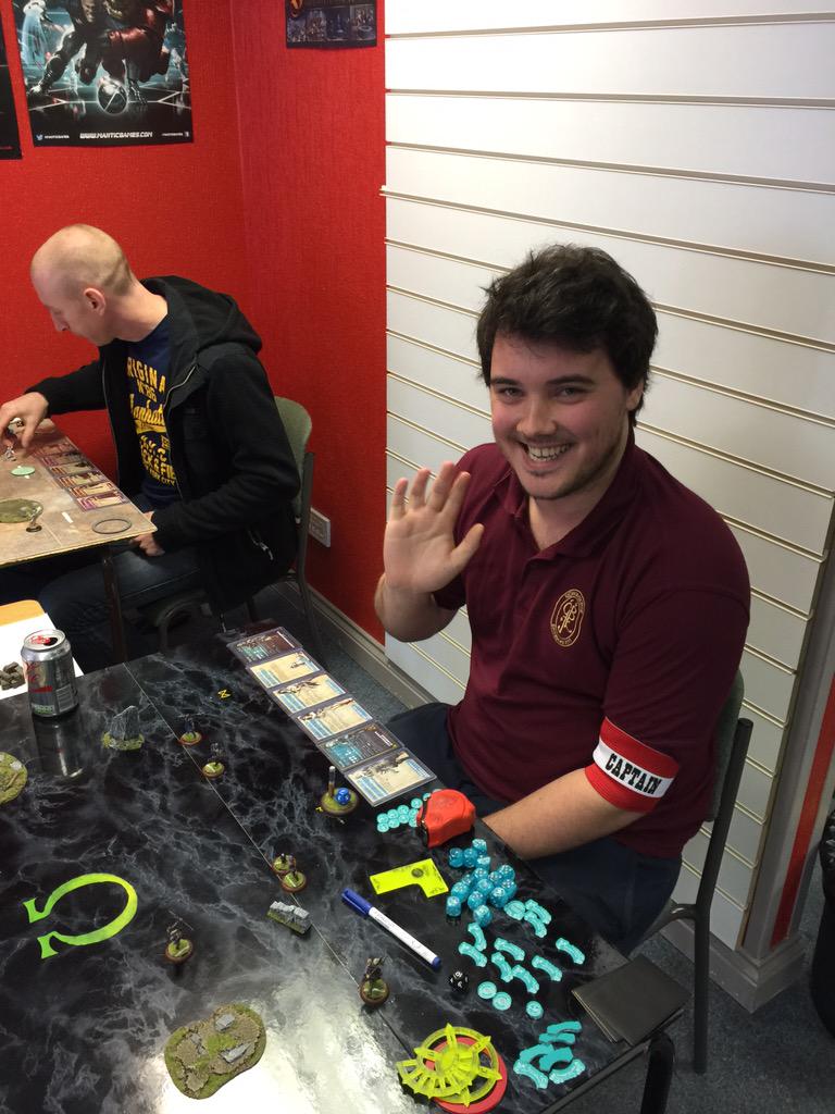 SlayerGamingUK's tweet photo. Look at this cheeky chap at our @GuildBall tournament #warmongers #gbhl http://t.co/bv7jJW3jg0