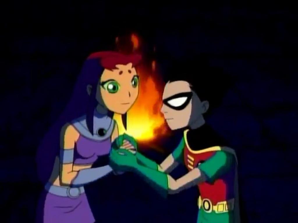 faveship's tweet photo. robin and starfire - teen titans http://t.co/6fevZxOR46