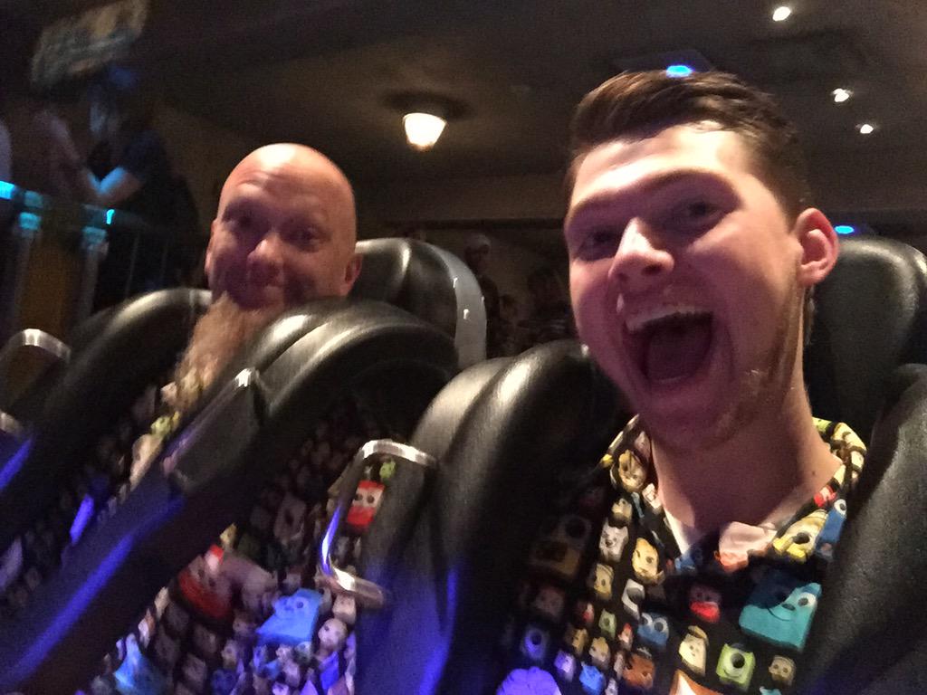 colemanhruss's tweet photo. Front row. First guests on Rock'n'Roller Coaster. #ride1 #WDW46 @Parkeology http://t.co/63fYgLbB3d