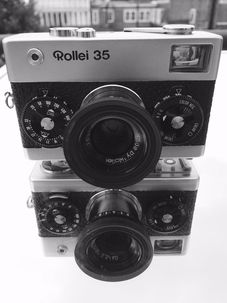 fabiolug's tweet image. Mirrored #Rollei35 in the wilderness of, uhm, Mayfair: