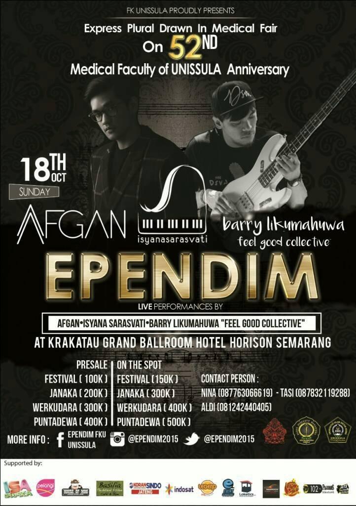 WE ARE NOW OPEN STAND FOR TICKETS #EPENDIM2015 At Hans coffee and Pelangi cafe!!  Tonight gaesss ! Tonight :))