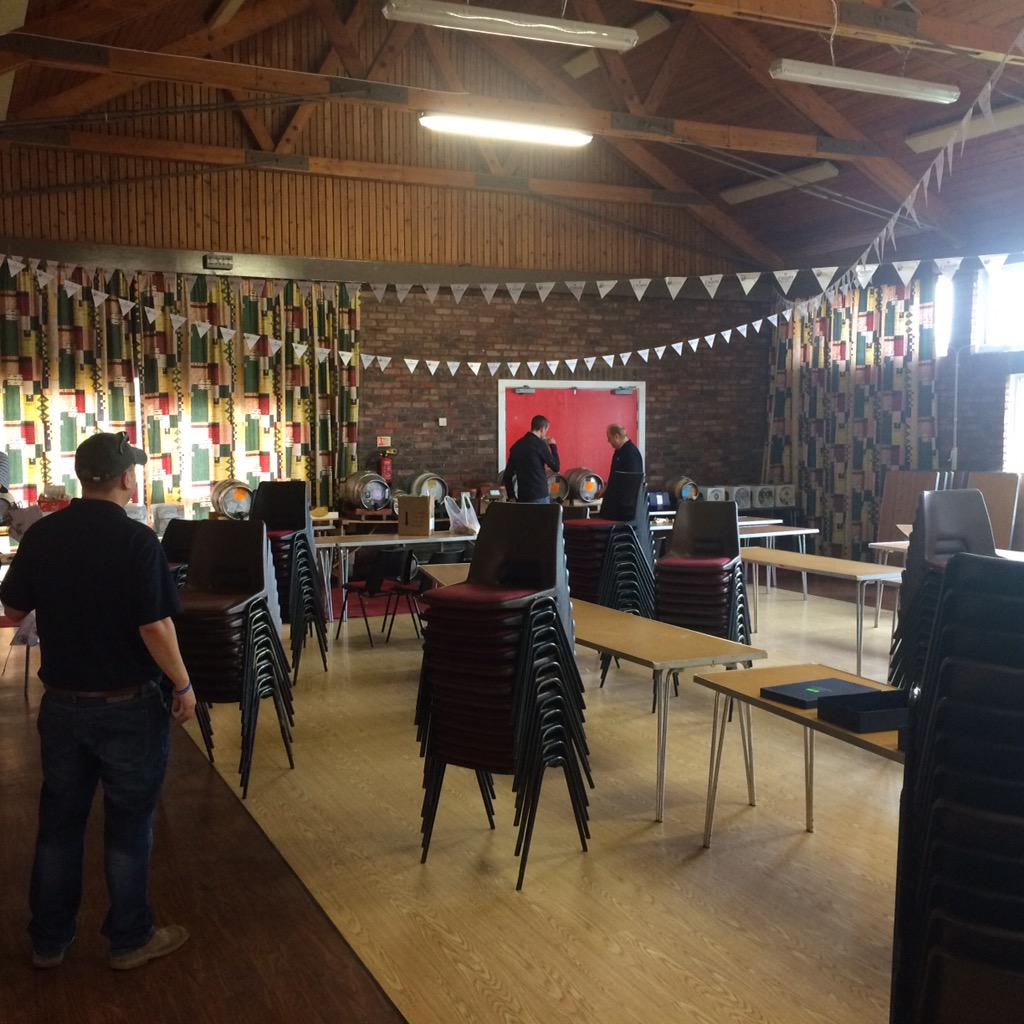 Datchet Beer Fest on Twitter "Village hall being set up this morning