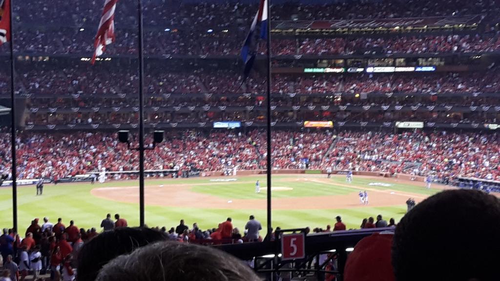 TomDetmer's tweet photo. Last night cardinal nation historic victory over cubs http://t.co/uZQEZFbEmn