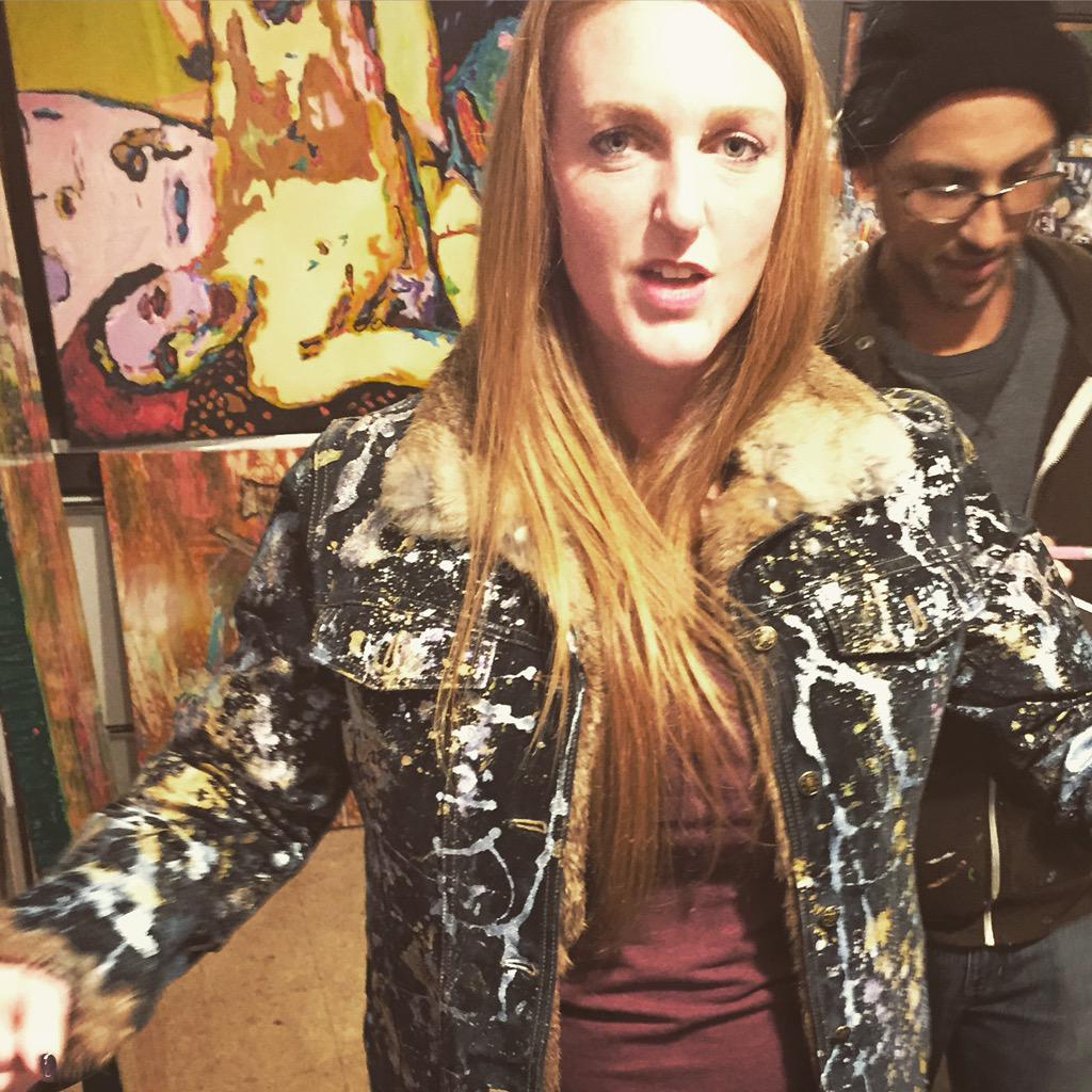 BulletStringer's tweet photo. #rockstarjacket #allenvandever #bulletstringer @AllenVandever @chicagoartsdist #ChicagoFashionWeek #chitownart http://t.co/Pe9ZpUmUSf