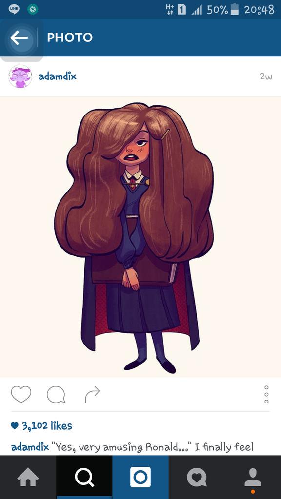 nan_bupphabot's tweet photo. ผมน้อยจังเฮอร์ไมโอนี่ที่รัก เธอต้องผมหนาให้ได้เท่าเรา #Hermione #HarryPotter #adamdix http://t.co/7t0303l9bw