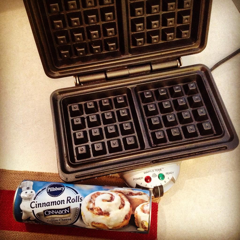 trianglexplorer's tweet image. This is about to go down this morning. #CinnabonWaffles