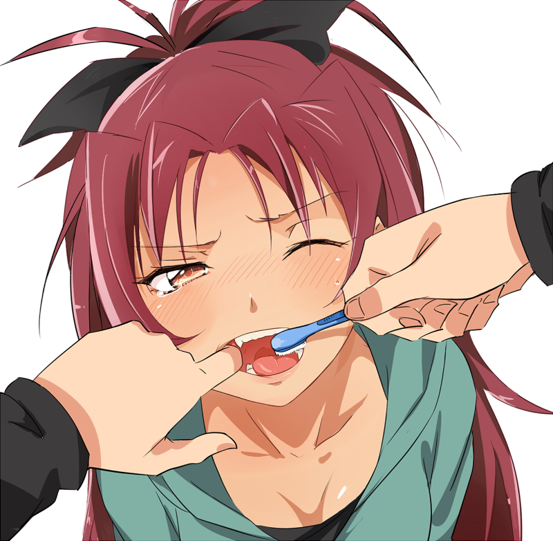 Anime Gif Transparent  Anime Girl Brushing Teeth  Free Transparent PNG  Clipart Images Download