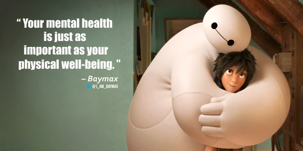 I_am_Baymax's tweet photo. Those who suffer from loss or depression need our kindness/compassion. Reach out to them today. #WorldMentalHealthDay http://t.co/k4T628TGvS