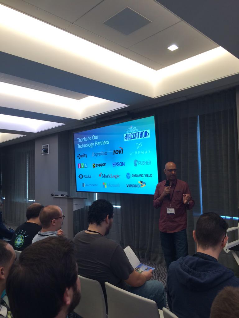 vlazplaz's tweet photo. Let the games begin #NBCUinnovation #NBCUMediaLabs #NBCUhackathon #bemyapp http://t.co/HQGE4AKgr0