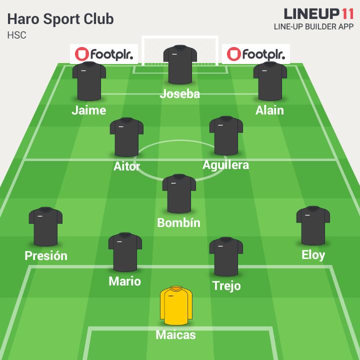 Nuestros 11 cachorros hoy para ganar en Aldeanueva #VamosHaro #lineup11