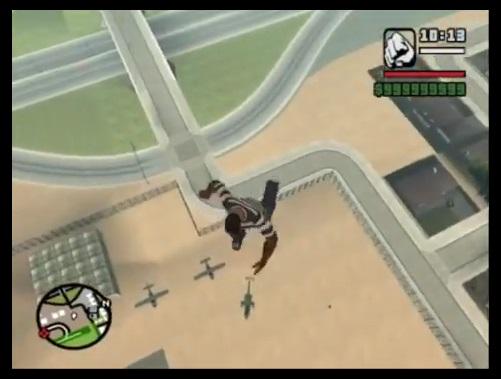 Taking a plane or helicopter as high as possible.. and then jumping out. #GTA San Andreas