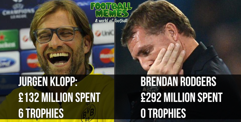 Football Memes On Twitter Jurgen Klopp Vs Brendan Rodgers A Comparison Lfc Http T Co 3terphk4fl