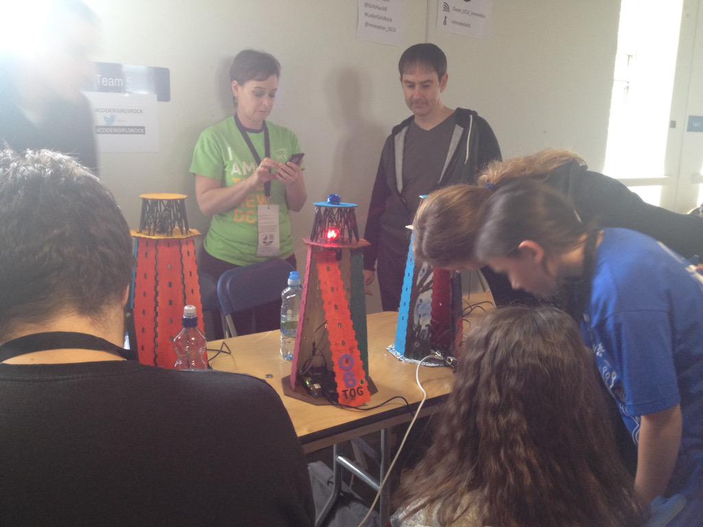 CoderGirlsRock's tweet image. Created at our Imaginative Engineering workshop @Intel_IRL  #codergirlhackday #codergirlsrock