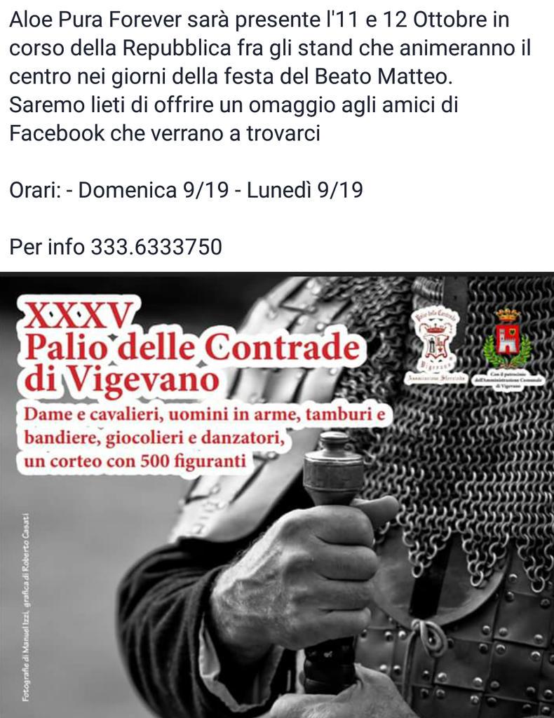 AloePuraForever's tweet photo. https://t.co/QuMF3UVPXX
#vigevano #fiera #beatomatteo #aloe #aloepuraforever #mortara #abbiategrasso #benessere http://t.co/zOITLWqwFf
