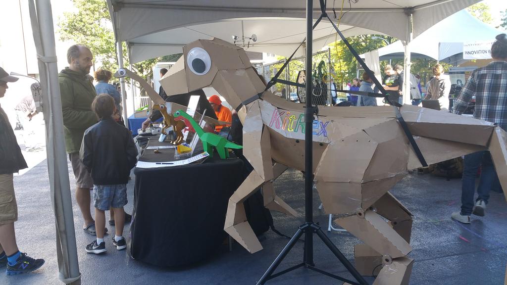 We're here at #makerfairepitt, it's a chilly morning, but there are tons of makers, so stop by!