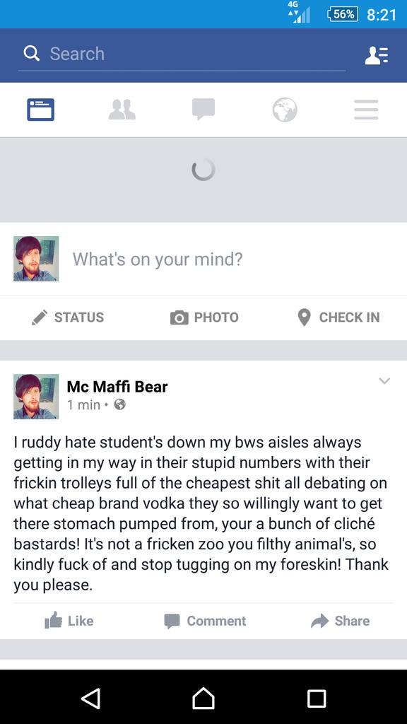 MaffiBear's tweet image. #workrant as I'm jealous of the pricks, I wish I wasn't working and I was getting drunk! 😭 #students vs #theoldman 😂