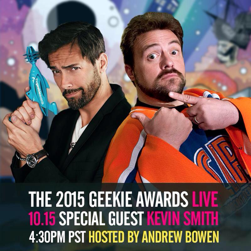 KaedynNedopak's tweet photo. GET TICKETS FOR THE 2015 SHOW!!! Kevin Smith + more geeks coming soon! http://t.co/elBaWhgCiM #geekieawards http://t.co/h7kIvH0FEw